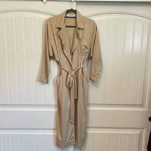 Shaina Mote smithson trench coat dress tan size 2